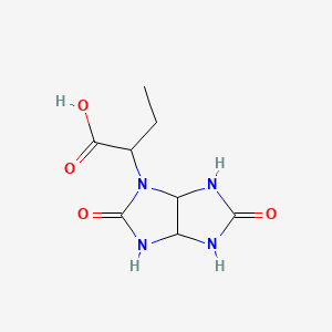 molecular formula C8H12N4O4 B2727259 2-(2,5-dioxohexahydroimidazo[4,5-d]imidazol-1(2H)-yl)butanoic acid CAS No. 1082605-80-8