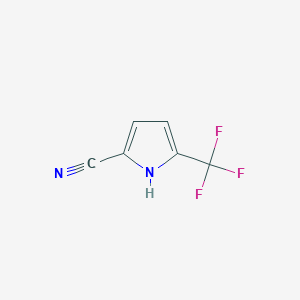 5-(trifluoromethyl)-1H-pyrrole-2-carbonitrile