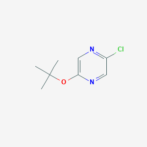 molecular formula C8H11ClN2O B2727272 2-(叔丁氧基)-5-氯吡嗪 CAS No. 1060803-81-7