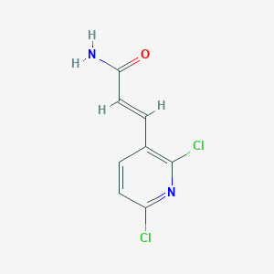 molecular formula C8H6Cl2N2O B2727273 (2E)-3-(2,6-二氯吡啶-3-基)丙-2-烯酰胺 CAS No. 1000519-96-9