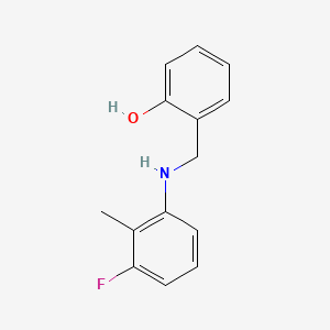 2-{[(3-Fluoro-2-methylphenyl)amino]methyl}phenol