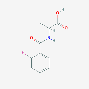 2-[(2-Fluorobenzoyl)amino]propanoic acid