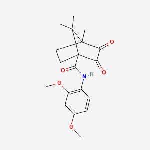 (1R,4S)-N-(2,4-dimethoxyphenyl)-4,7,7-trimethyl-2,3-dioxobicyclo[2.2.1]heptane-1-carboxamide