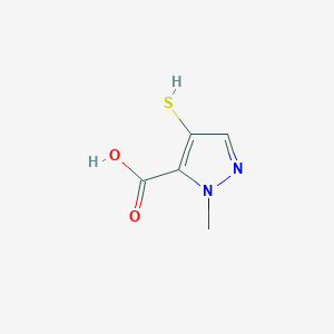 molecular formula C5H6N2O2S B2727310 2-甲基-4-硫代吡唑-3-羧酸 CAS No. 2298392-88-6