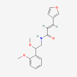 molecular formula C17H19NO4 B2727317 (E)-3-(呋喃-3-基)-N-(2-甲氧基-2-(2-甲氧基苯基)乙基)丙烯酰胺 CAS No. 1799254-67-3