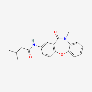 molecular formula C19H20N2O3 B2727349 3-methyl-N-(10-methyl-11-oxo-10,11-dihydrodibenzo[b,f][1,4]oxazepin-2-yl)butanamide CAS No. 922000-47-3