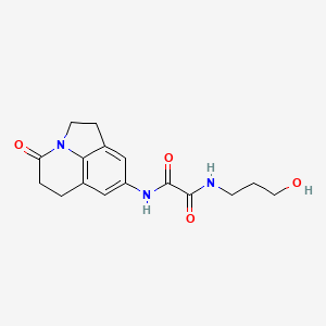 N1-(3-hydroxypropyl)-N2-(4-oxo-2,4,5,6-tetrahydro-1H-pyrrolo[3,2,1-ij]quinolin-8-yl)oxalamide