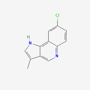 molecular formula C12H9ClN2 B2727363 8-chloro-3-methyl-1H-pyrrolo[3,2-c]quinoline CAS No. 68499-97-8