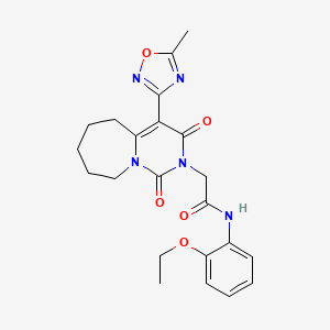 N-(2-ethoxyphenyl)-2-[4-(5-methyl-1,2,4-oxadiazol-3-yl)-1,3-dioxo-3,5,6,7,8,9-hexahydropyrimido[1,6-a]azepin-2(1H)-yl]acetamide