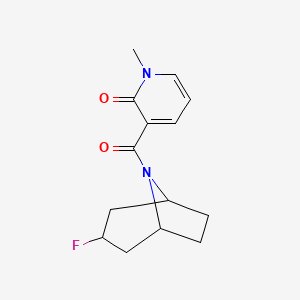 3-(3-Fluoro-8-azabicyclo[3.2.1]octane-8-carbonyl)-1-methylpyridin-2-one