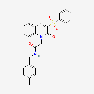 N-(3-chloro-4-fluorophenyl)-1-{[1-methyl-5-(pyrrolidin-1-ylcarbonyl)-1H-pyrrol-3-yl]sulfonyl}piperidine-4-carboxamide