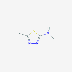 molecular formula C4H7N3S B2727377 N,5-dimethyl-1,3,4-thiadiazol-2-amine CAS No. 38917-35-0