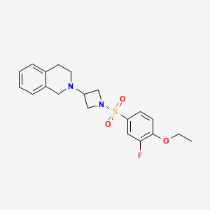 2-(1-((4-Ethoxy-3-fluorophenyl)sulfonyl)azetidin-3-yl)-1,2,3,4-tetrahydroisoquinoline