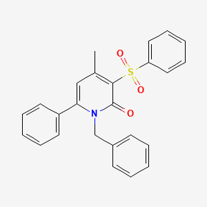 1-benzyl-4-methyl-6-phenyl-3-(phenylsulfonyl)-2(1H)-pyridinone