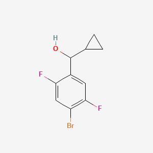 molecular formula C10H9BrF2O B2727388 (4-Bromo-2,5-difluorophenyl)(cyclopropyl)methanol CAS No. 1343874-92-9