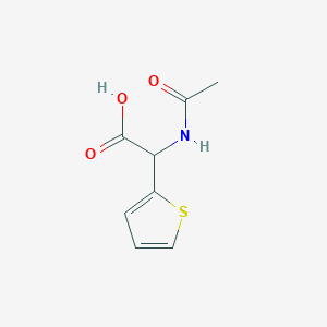 molecular formula C8H9NO3S B2727390 (乙酰氨基)(2-噻吩基)乙酸 CAS No. 68802-32-4