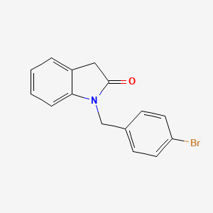 1-[(4-bromophenyl)methyl]-2,3-dihydro-1H-indol-2-one