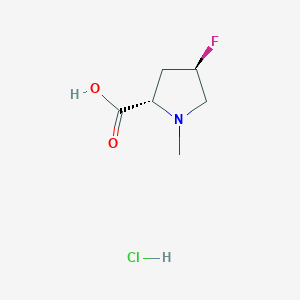 (2S,4R)-4-fluoro-1-methylpyrrolidine-2-carboxylic acid hydrochloride