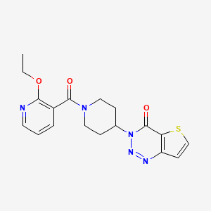 molecular formula C18H19N5O3S B2727441 3-(1-(2-ethoxynicotinoyl)piperidin-4-yl)thieno[3,2-d][1,2,3]triazin-4(3H)-one CAS No. 2034419-12-8
