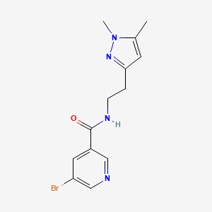 5-bromo-N-(2-(1,5-dimethyl-1H-pyrazol-3-yl)ethyl)nicotinamide