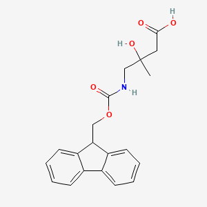 molecular formula C20H21NO5 B2727460 4-({[(9H-fluoren-9-yl)methoxy]carbonyl}amino)-3-hydroxy-3-methylbutanoic acid CAS No. 1489662-38-5