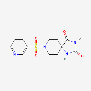 3-Methyl-8-(pyridin-3-ylsulfonyl)-1,3,8-triazaspiro[4.5]decane-2,4-dione