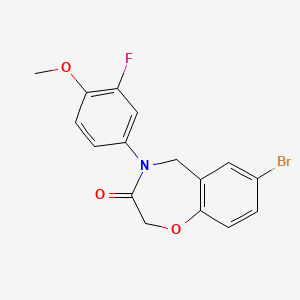 7-bromo-4-(3-fluoro-4-methoxyphenyl)-4,5-dihydro-1,4-benzoxazepin-3(2H)-one