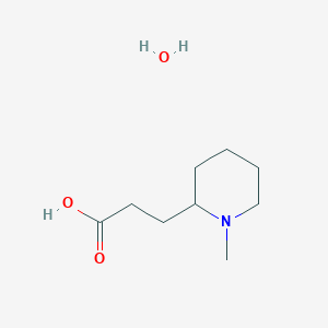 3-(1-Methylpiperidin-2-yl)propanoic acid hydrate