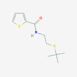 N-(2-tert-butylsulfanylethyl)thiophene-2-carboxamide