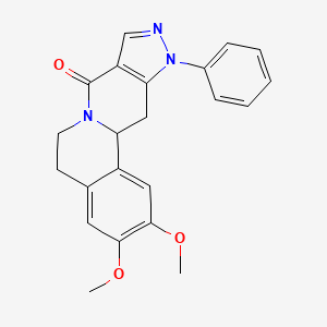 2,3-dimethoxy-11-phenyl-5,11,12,12a-tetrahydropyrazolo[3',4':4,5]pyrido[2,1-a]isoquinolin-8(6H)-one