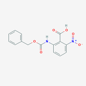 molecular formula C15H12N2O6 B2727519 2-Nitro-6-(phenylmethoxycarbonylamino)benzoic acid CAS No. 2287311-34-4
