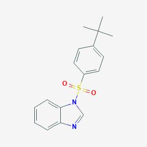 molecular formula C17H18N2O2S B272752 1-[(4-tert-butylphenyl)sulfonyl]-1H-benzimidazole 