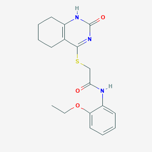 N-(2-ethoxyphenyl)-2-[(2-oxo-5,6,7,8-tetrahydro-1H-quinazolin-4-yl)sulfanyl]acetamide