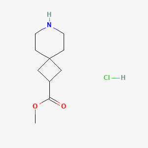 molecular formula C10H18ClNO2 B2727538 甲基-7-氮杂螺[3.5]壬烷-2-甲酸酯盐酸盐 CAS No. 2139294-75-8