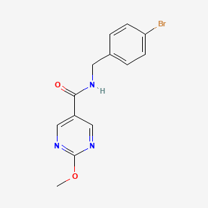 molecular formula C13H12BrN3O2 B2727539 N~5~-(4-bromobenzyl)-2-methoxy-5-pyrimidinecarboxamide CAS No. 1251703-70-4