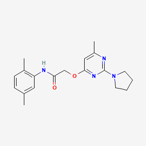 N-(2,5-dimethylphenyl)-2-((6-methyl-2-(pyrrolidin-1-yl)pyrimidin-4-yl)oxy)acetamide