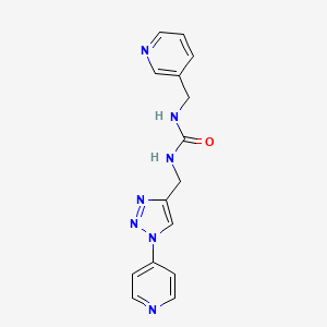 1-(pyridin-3-ylmethyl)-3-((1-(pyridin-4-yl)-1H-1,2,3-triazol-4-yl)methyl)urea