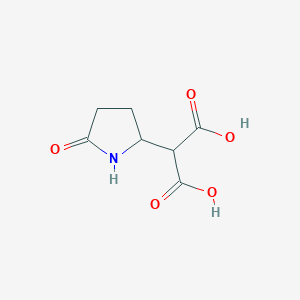 molecular formula C7H9NO5 B2727606 2-(5-Oxopyrrolidin-2-yl)malonic acid CAS No. 1934442-79-1