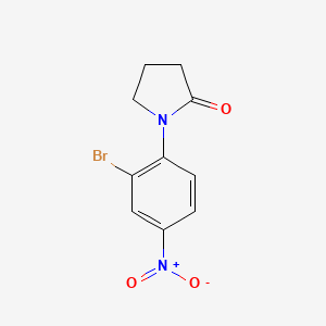 molecular formula C10H9BrN2O3 B2727630 1-(2-Bromo-4-nitrophenyl)pyrrolidin-2-one CAS No. 1820703-94-3