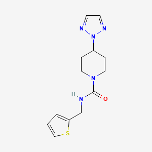 molecular formula C13H17N5OS B2727633 N-(thiophen-2-ylmethyl)-4-(2H-1,2,3-triazol-2-yl)piperidine-1-carboxamide CAS No. 2199632-18-1