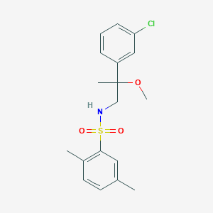 N-(2-(3-chlorophenyl)-2-methoxypropyl)-2,5-dimethylbenzenesulfonamide