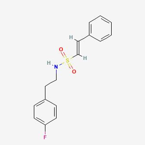 molecular formula C16H16FNO2S B2727650 (E)-N-[2-(4-fluorophenyl)ethyl]-2-phenylethenesulfonamide CAS No. 1198063-38-5