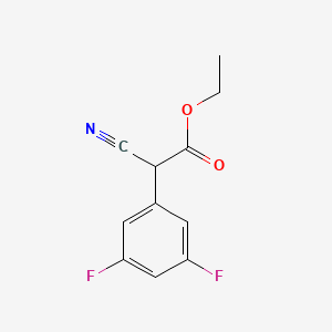 molecular formula C11H9F2NO2 B2727677 Ethyl 2-cyano-2-(3,5-difluorophenyl)acetate CAS No. 202000-91-7