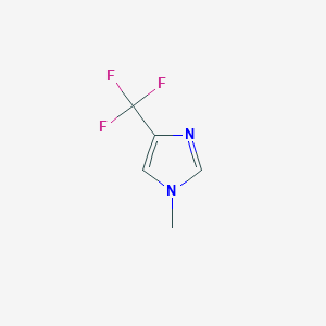 molecular formula C5H5F3N2 B2727680 1-methyl-4-(trifluoromethyl)-1H-imidazole CAS No. 81769-69-9