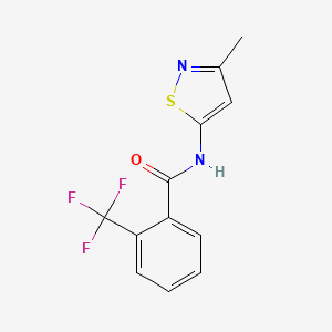 molecular formula C12H9F3N2OS B2727717 N-(3-methylisothiazol-5-yl)-2-(trifluoromethyl)benzamide CAS No. 1207052-31-0