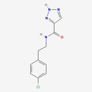 N-(4-chlorophenethyl)-1H-1,2,3-triazole-5-carboxamide