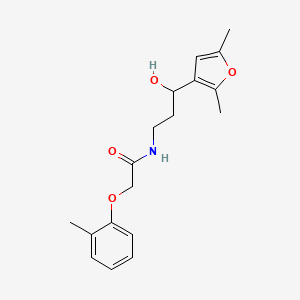 N-(3-(2,5-dimethylfuran-3-yl)-3-hydroxypropyl)-2-(o-tolyloxy)acetamide
