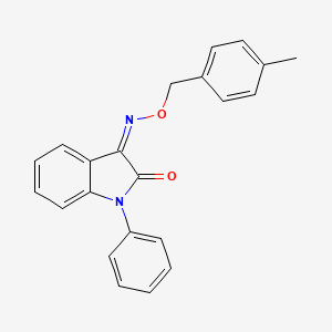 (3Z)-3-[(4-methylphenyl)methoxyimino]-1-phenylindol-2-one