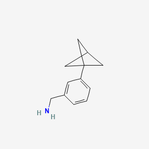 molecular formula C12H15N B2727748 (3-(Bicyclo[1.1.1]pentan-1-yl)phenyl)methanamine CAS No. 1823331-12-9