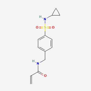 N-[[4-(Cyclopropylsulfamoyl)phenyl]methyl]prop-2-enamide